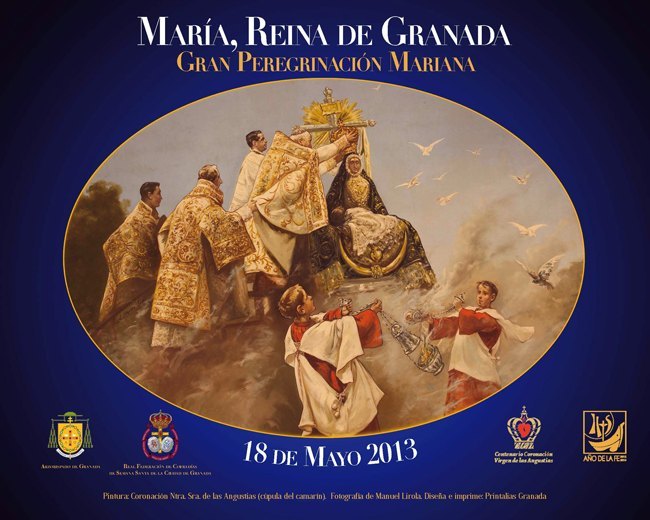 cartel gran peregrinacion mariana maria reina de granada