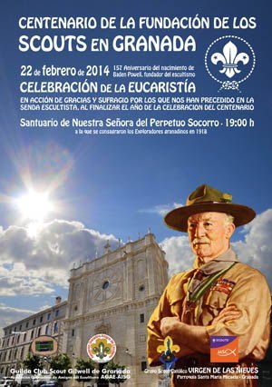 cartel misa centenario scouts