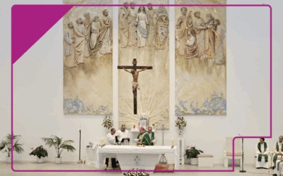 Bendecido el retablo de Pentecostés, en la parroquia Espíritu Santo