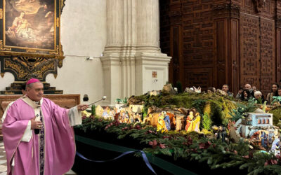 Bendecido el Belén en la Catedral