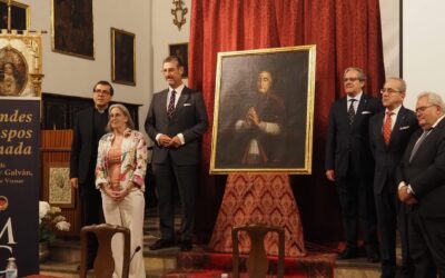 Restaurado el retrato del arzobispo Antonio Jorge Galván, de la parroquia de Víznar