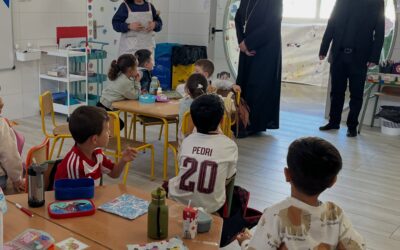 Visita pastoral de Mons. Gil a los Colegios Sagrado Corazón y Escolapios