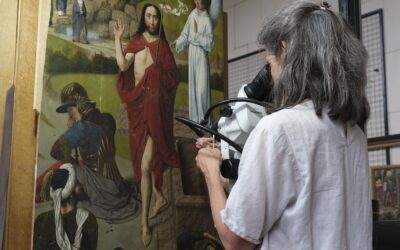El Tríptico del Descendimiento de la Cruz, de Dieric Bouts, regresa a la Capilla Real de Granada tras su restauración en Bélgica
