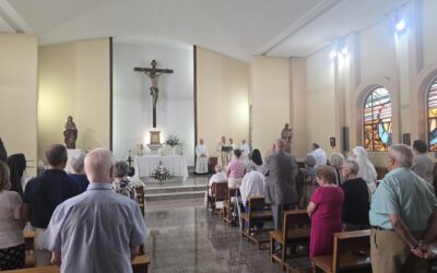 Mons. Gil Tamayo celebra la fiesta de santa Juana Jugán con los sacerdotes diocesanos mayores