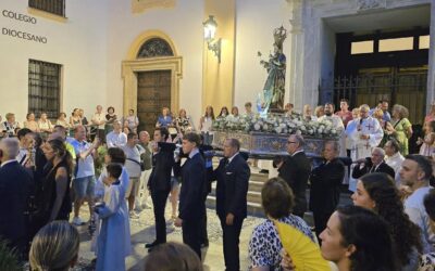 Procesión en la parroquia Ntra. Sra. de Gracia, para festejar la Natividad de la Virgen María